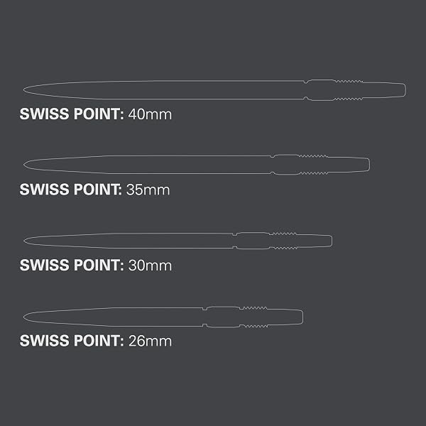 Target Darts Swiss Points, Diamond Pro Swiss Point Dart Tips (3 Packs de Pointes) Changez Les Pointes de fléchettes, Accessoires de fléchettes Professionnels - 2