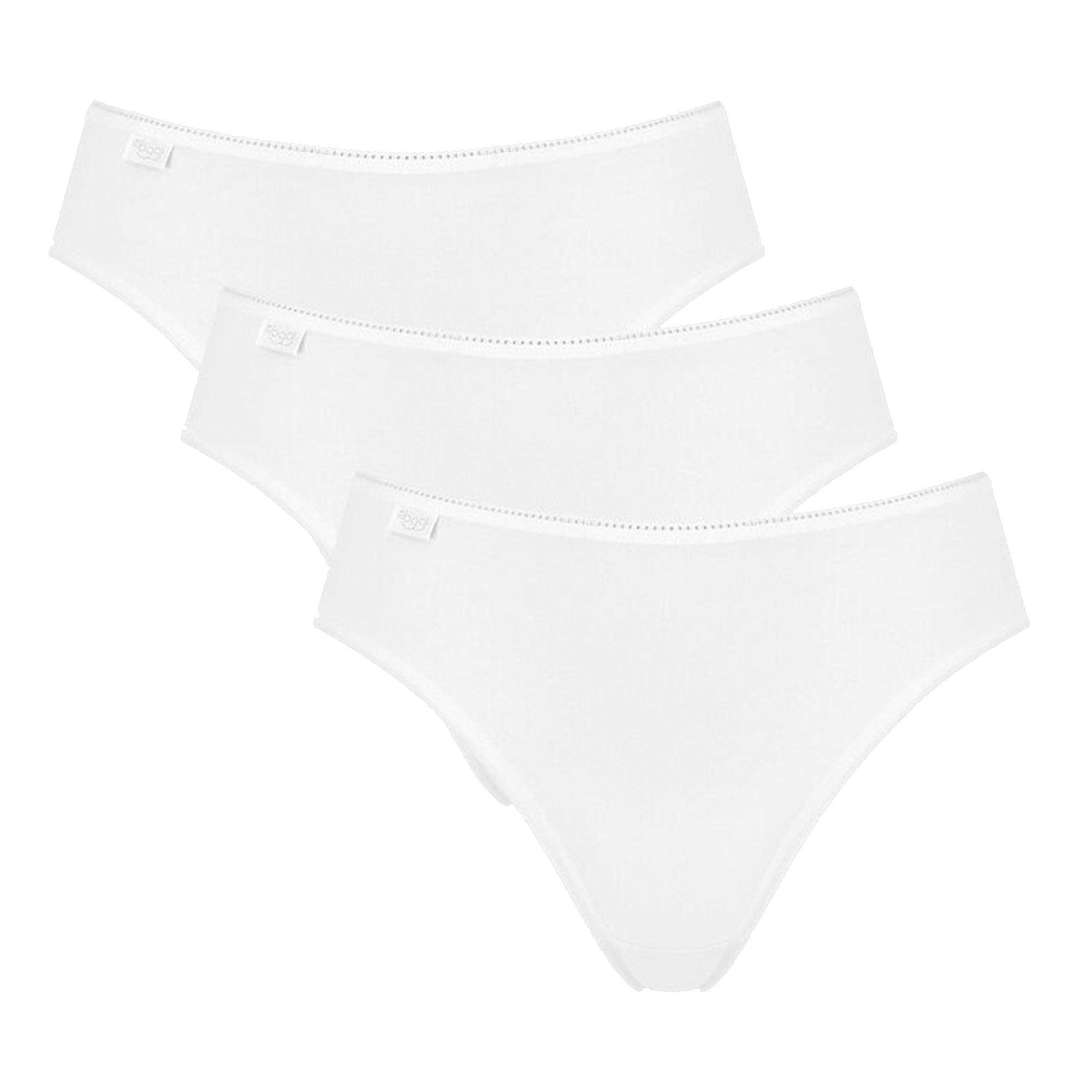 Sloggi Women's 24/7 Cotton Tai 3 Pack Boxer Briefs, White, 20 UK