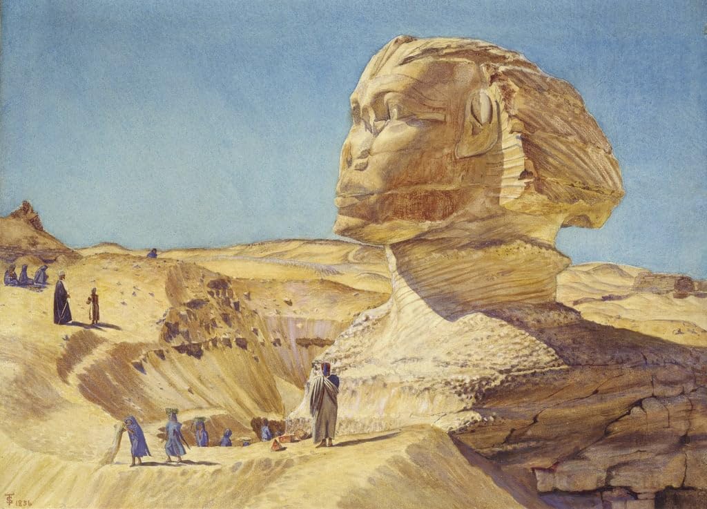 Tableaux Graffiti Art Mural Sphinx et Pyramides de Gizeh 60x90cm - 5