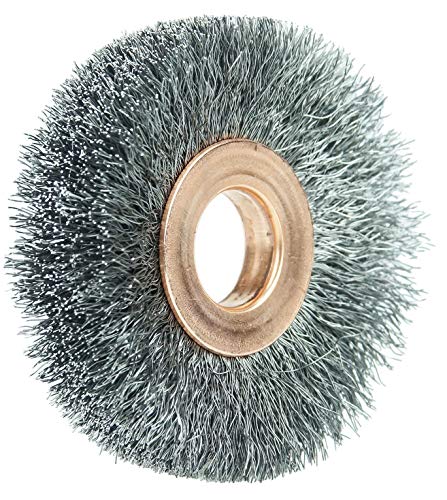 Image of Weiler 15453 2 inch Crimped Wire Wheel, .0104 inch Steel Fill, 1 /2 inch Arbor Hole, Made in The USA (Pack of 10)