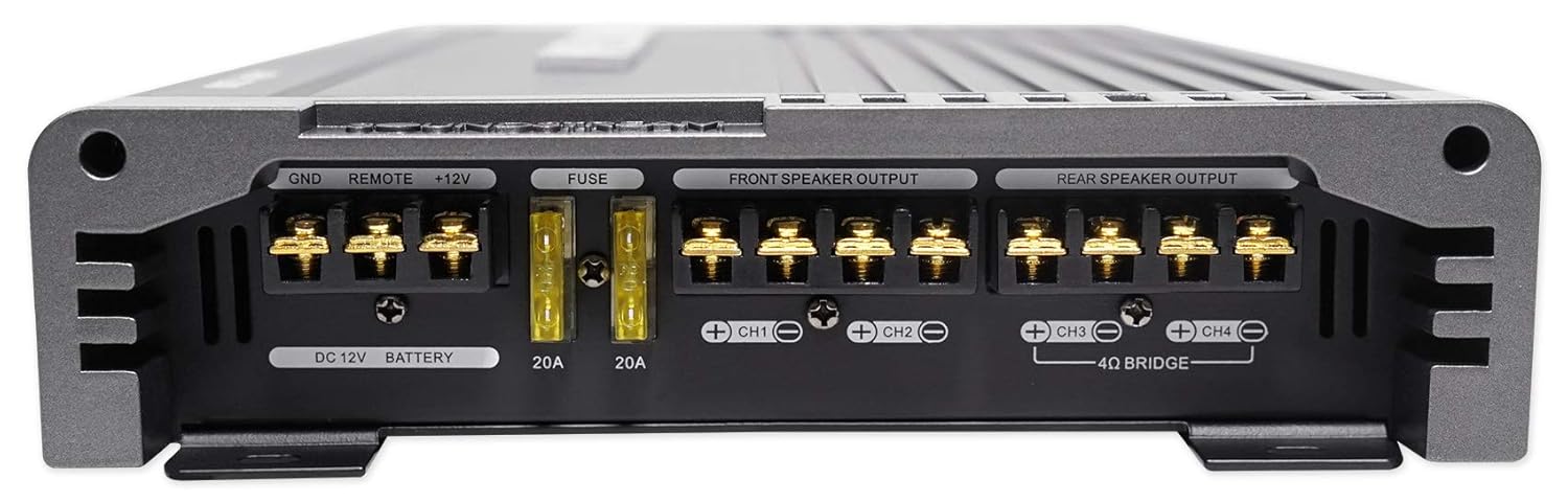 Rear panel connections of Soundstream AR4.1200 amp리퍼