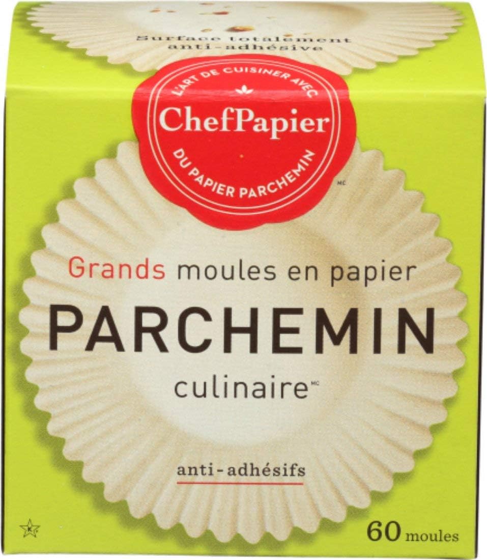 PaperChef Culinary Parchment Baking Cups, Large - 5 Pack