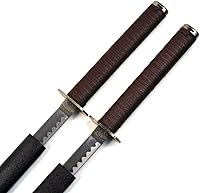 Vista 5 de Ace Martial Arts Supply dos espadas ninjas con vaina doble
