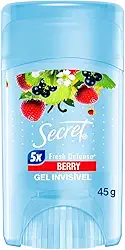 Secret Desodorante Antitranspirante em Gel Berry, Frutas Vermelhas 45g