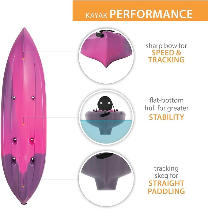Kayak Tamarack 100 Sit-On-Top con Remo, 10 Pies miniatura 3