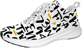 Personalisierte Sneaker mit Buchstabenmuster, leichte Wanderschuhe, Laufschuhe, athletisch, lässige Sneaker, Mehrfarbig