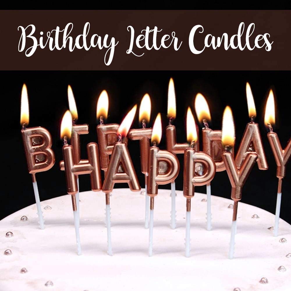 12 decorazioni per torte di compleanno, color oro rosa, con palloncini, decorazioni per torte