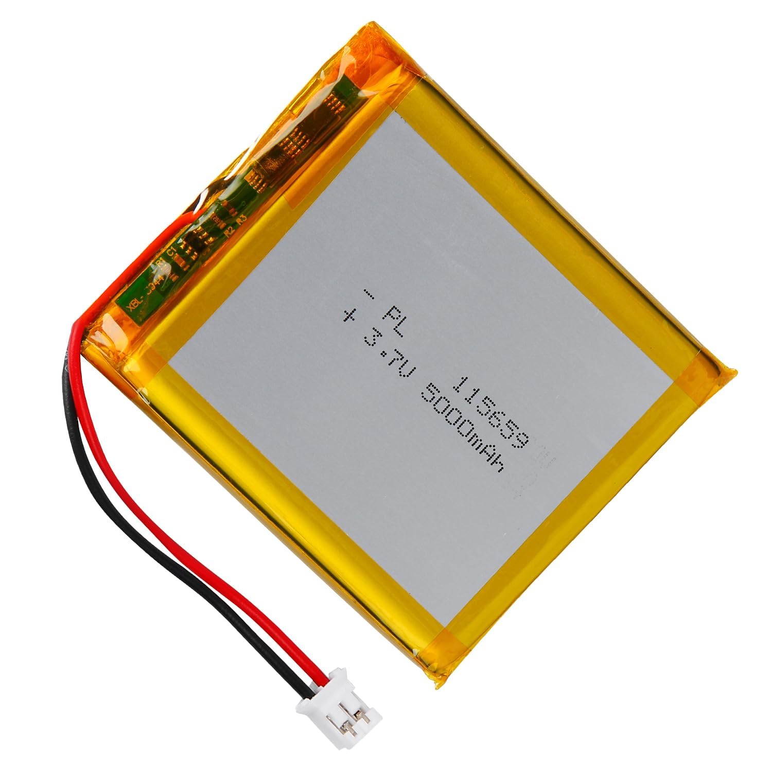 3.7V 5000mAh 115659 Lipo Battery Pack with JST PH2.0mm Connector