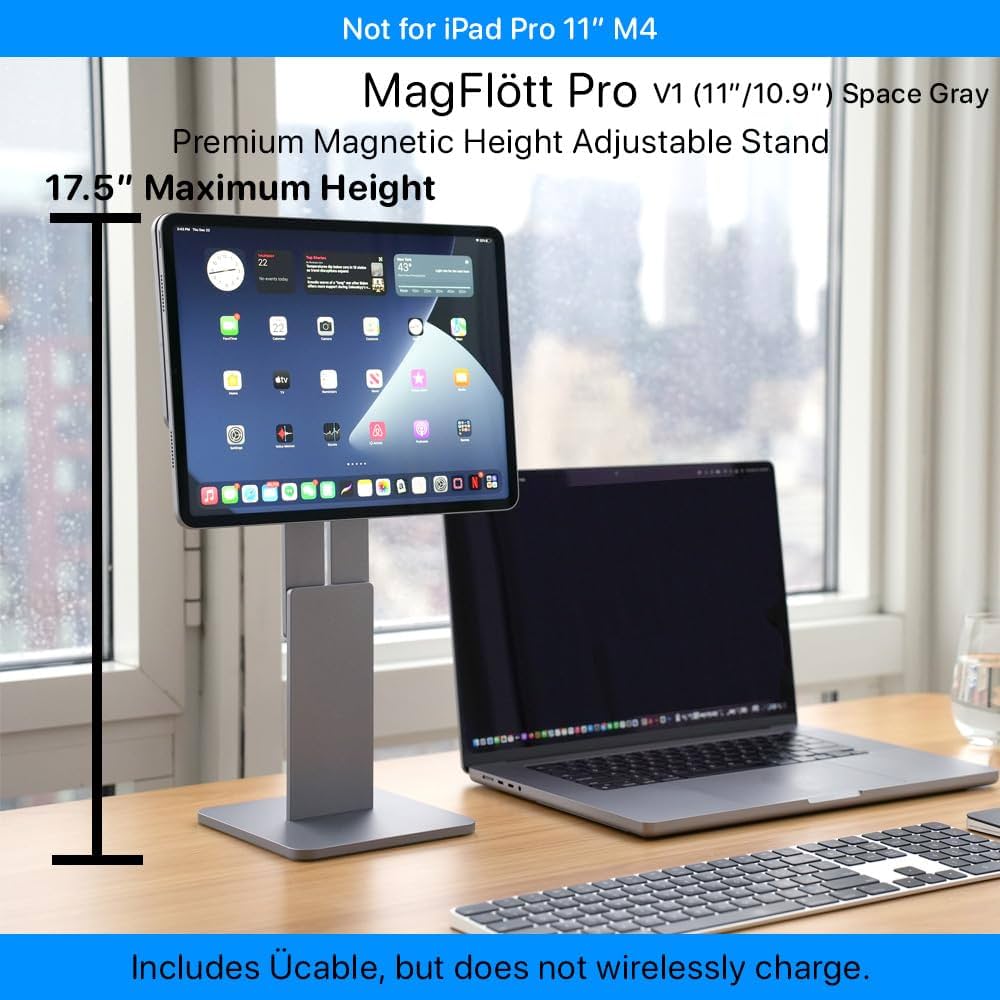 iPadスタンド)MAGFLÖTT™ MAGNETIC STAND V2.0 Amazon.com: CharJenPro MagFlott Magnetic Stand for iPad Pro