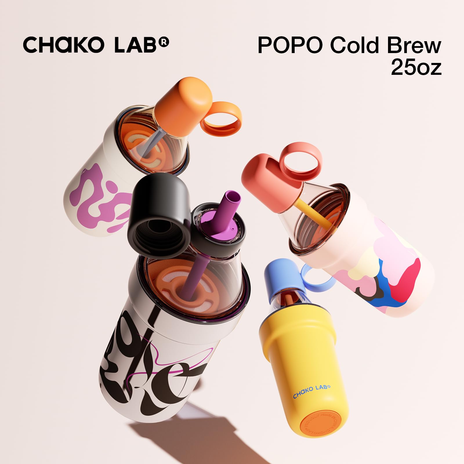 CHAKO LAB Tumbler Caneca de café de aço inoxidável de 740 ml