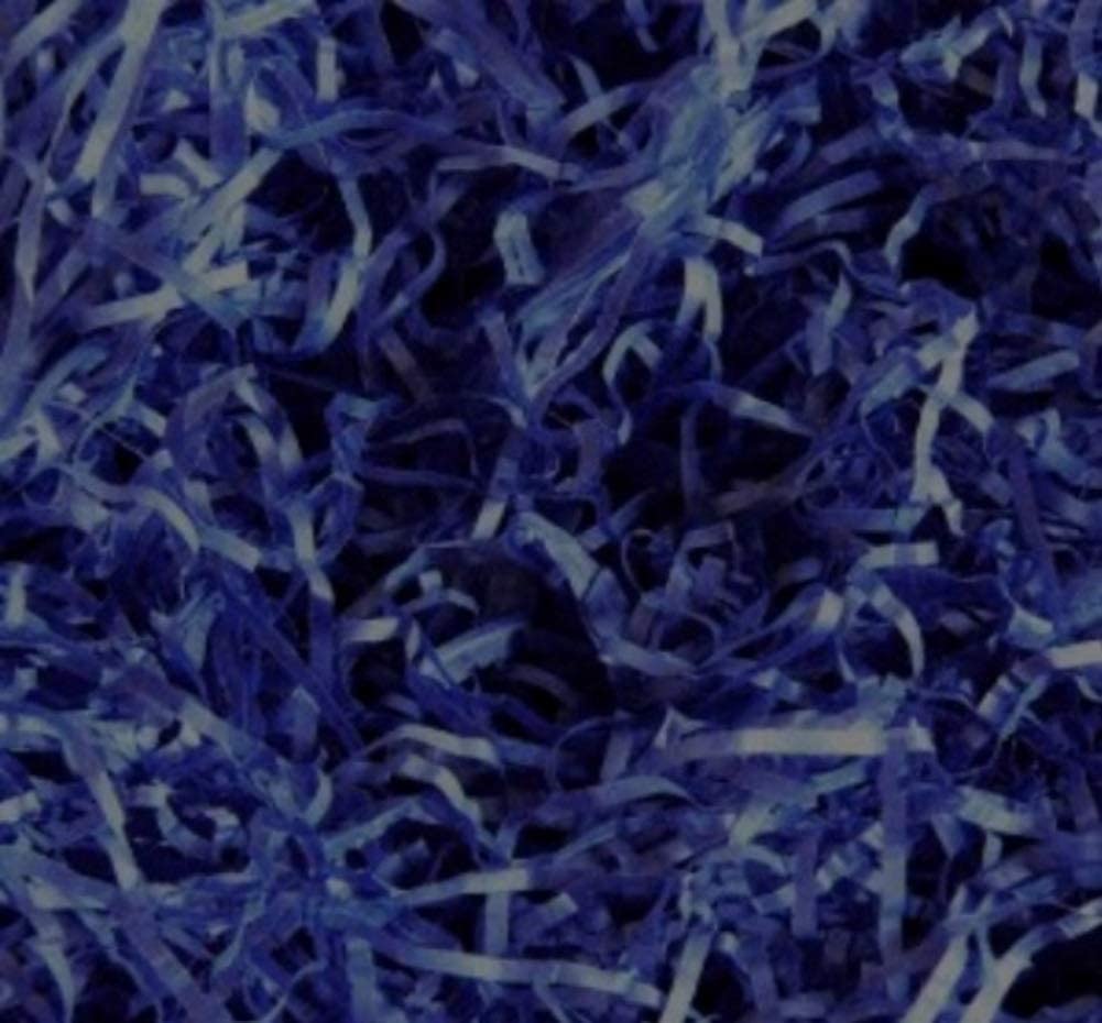 MustBeBonkers Packs of Acid Free Shredded Tissue Paper Shred! Gift Hamper Stuffing Filler (Dark Blue, 1kg) — image 1