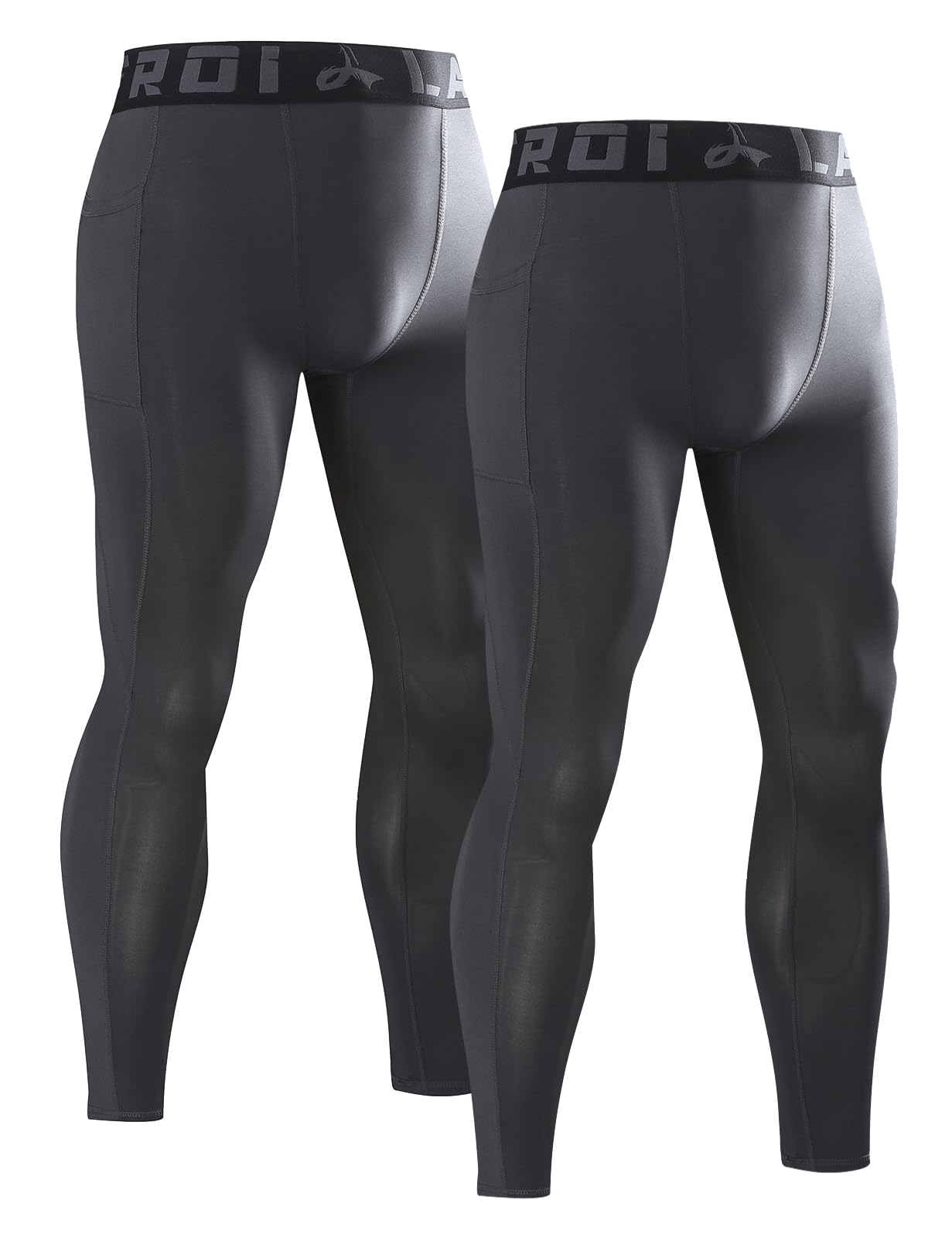 LAFROI 2-Pack Mallas de compresión para Hombre, de Secado rápido, Ajuste Fresco-YSK08sd