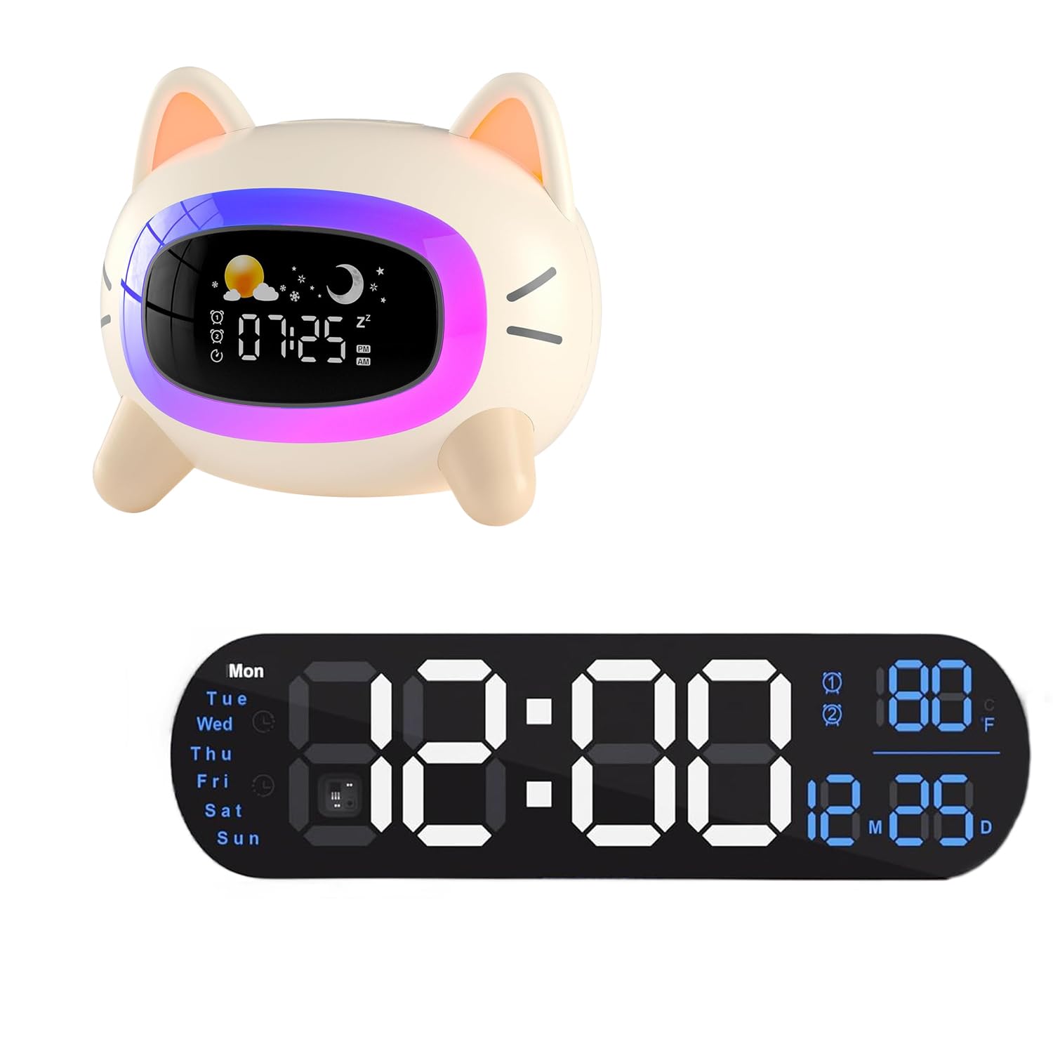 Ok to Wake Alarm Clock for Kids, Cat Alarm Clock