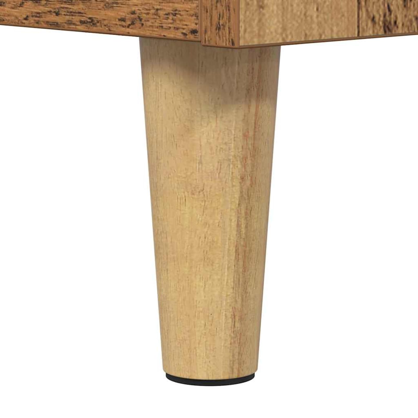 Armadietto per dischi in legno, 121 x 38 x 48 cm, effetto legno anticato, con ante a cerniera e spaziosa capacità per dischi in vinile