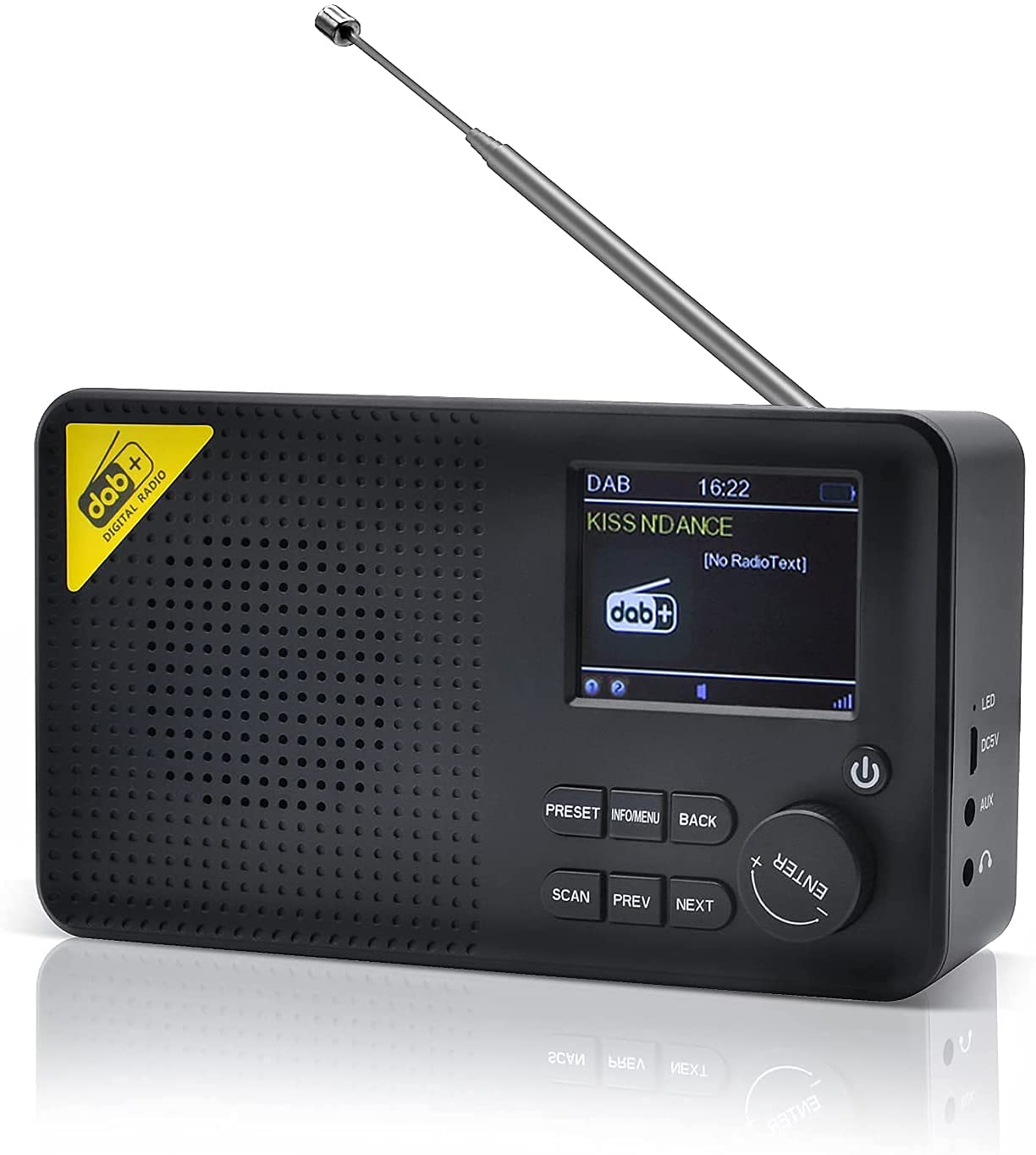 Buy Pocket Dab Digital Radio with Bluetooth Personal DAB+ FM Radio