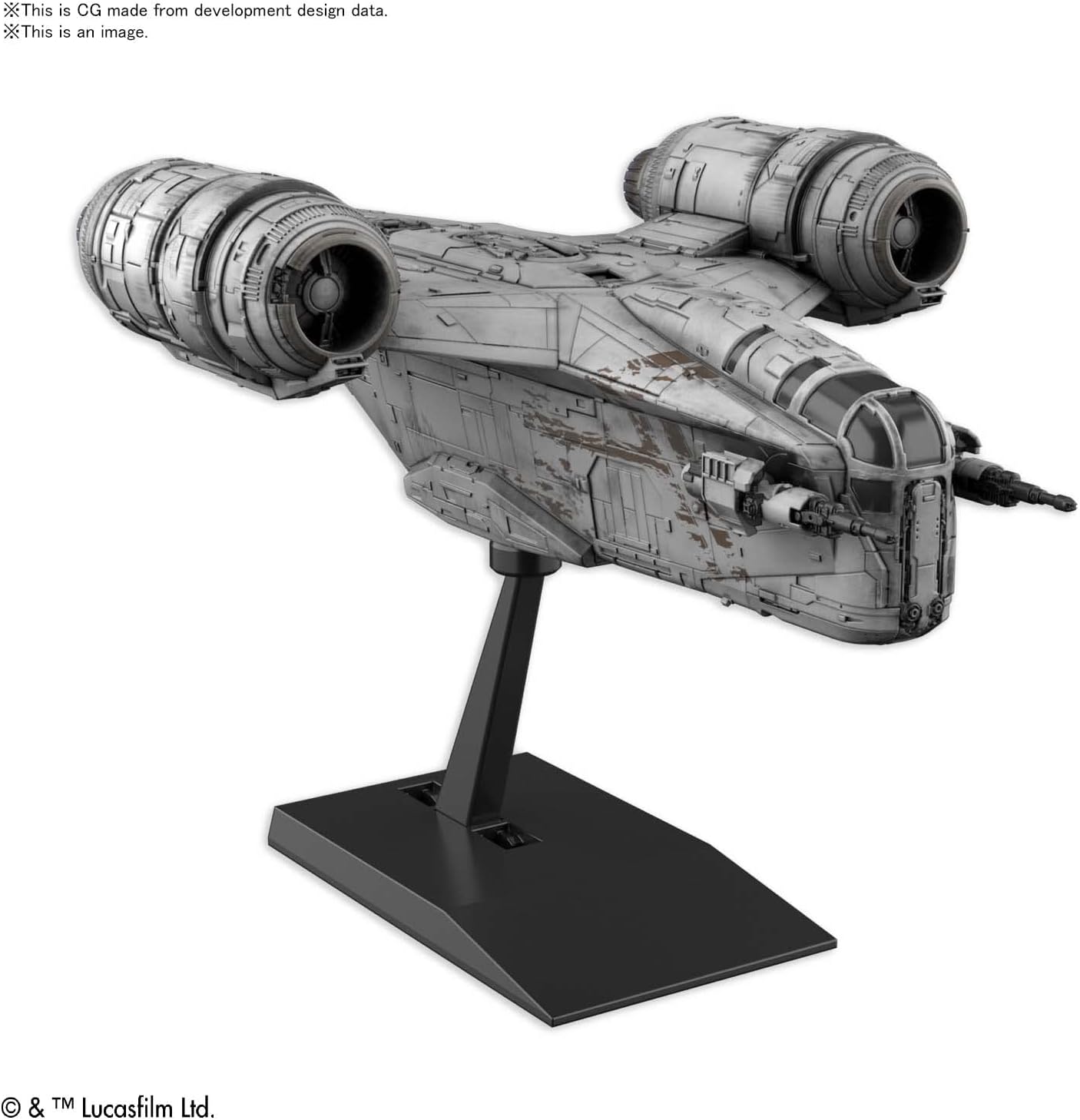 Bandai Hobby - The Mandalorian - 018 Razor Crest, Bandai Spirits Star Wars Vehicle Model Kit