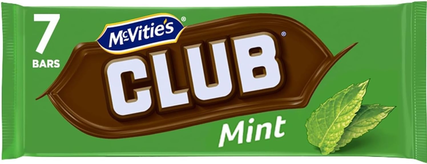 Jacobs Club Biscuits Mint 7 Pack 195g