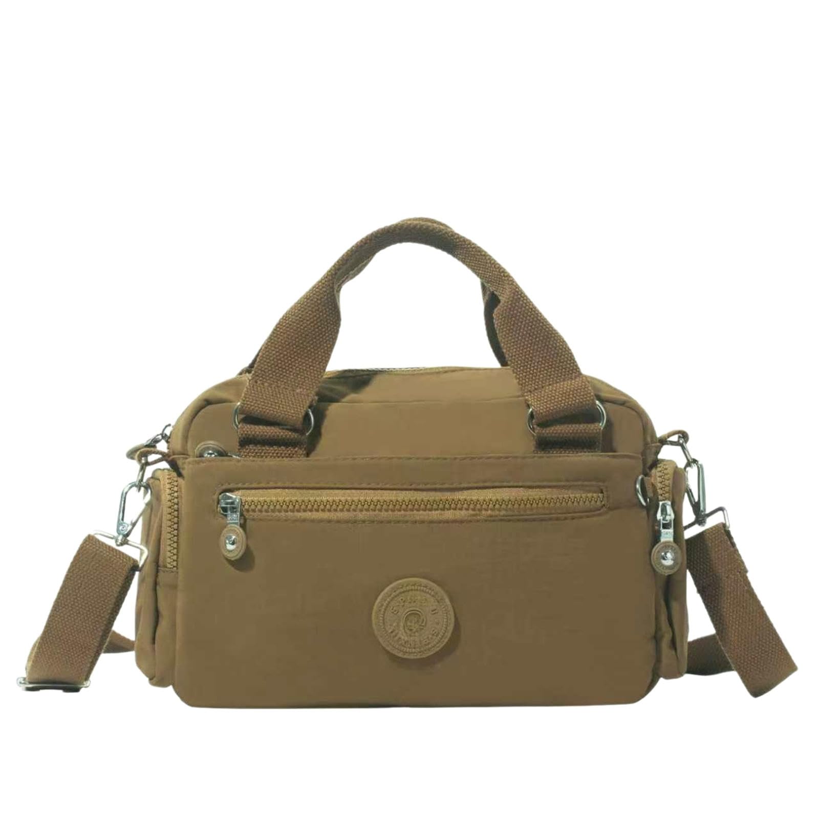 Bolso cruzado elegante mini de hombro informal y versátil en color marrón para diario