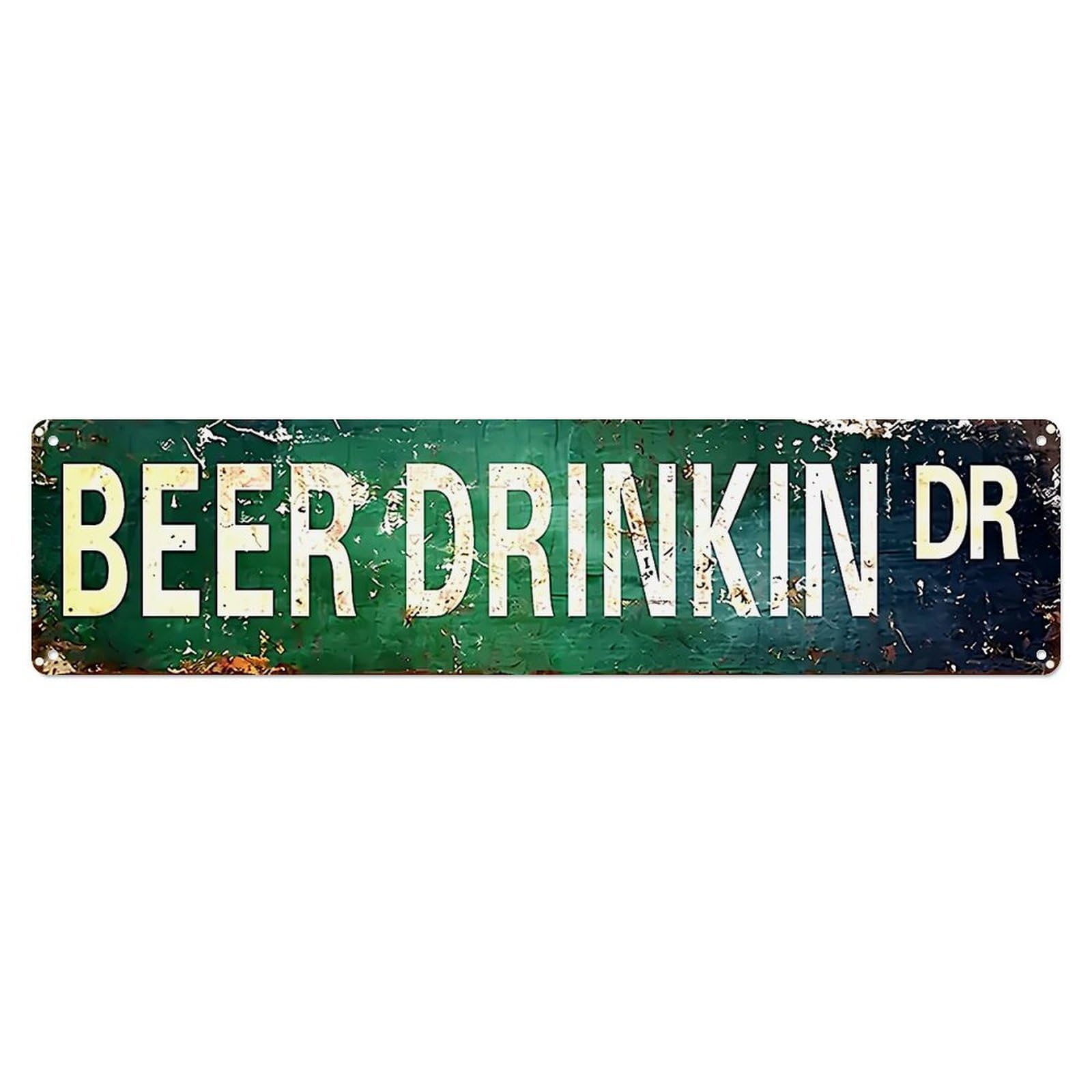 Beer Drinkin Dr Street Sign Metal Tin Sign Plaque