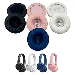 Par de Almofada Espuma Fone de Ouvido TYJR Compatível com JBL Tune600 T500 T500bt T450 T450bt (Preto)
