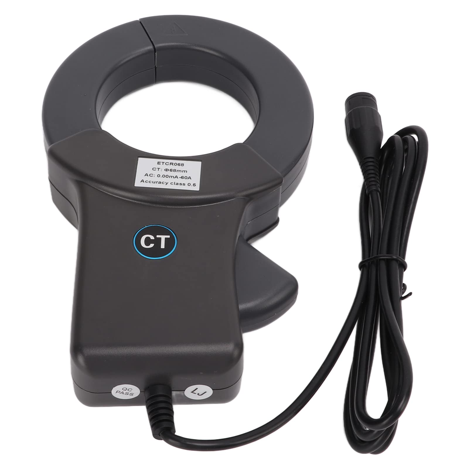 Ausla Medidor de Amperios Medidor de Corriente Abierto y Cerrado con Núcleo Permalloy Blindaje de Doble Capa 0.00 MA A 60 A 45 Hz A 100 KHz para Electricistas Registro de Datos de Control Industrial