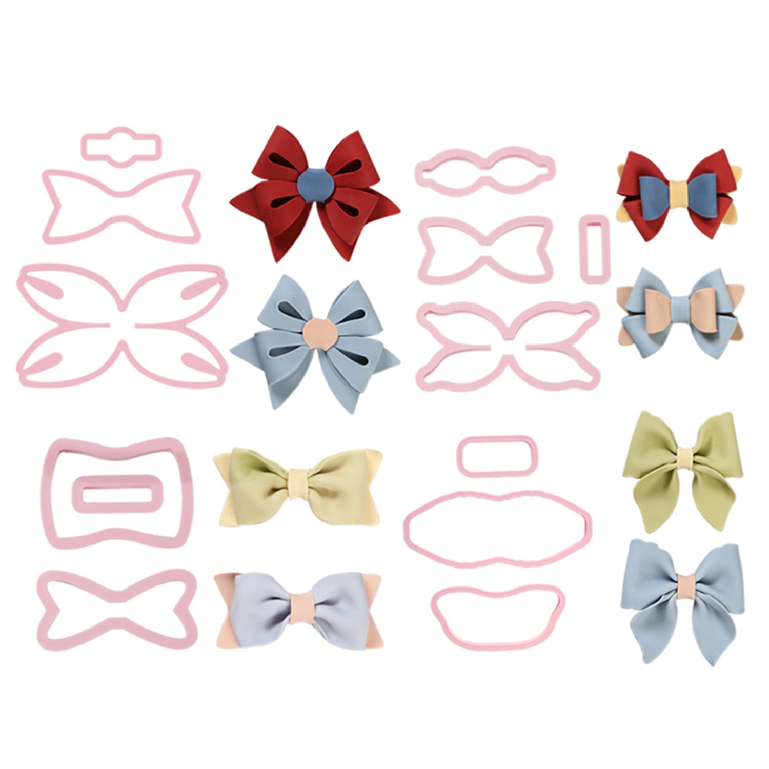 Ausstecher mit Fliege, 4 Sets