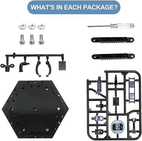 Miniatura 4 de Base de acción Hobby, soporte de exhibición de pasatiempos compatible con modelos de figuras a escala 1144 Gundam HG RG, color negro (5 unidades)