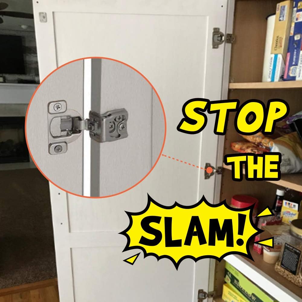 Super Big Clearance! SEVGTY Soft Close Hinge 1-1/4 50 Pack Concealed Cabinet Door Hardware Compact Overlay Hinges Nickel Plated for Face Frame Cabinet (50 Pack, 1-1/4)