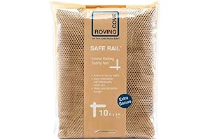Roving Cove 10ft x 3ft Almond Brown Railing Safety Net