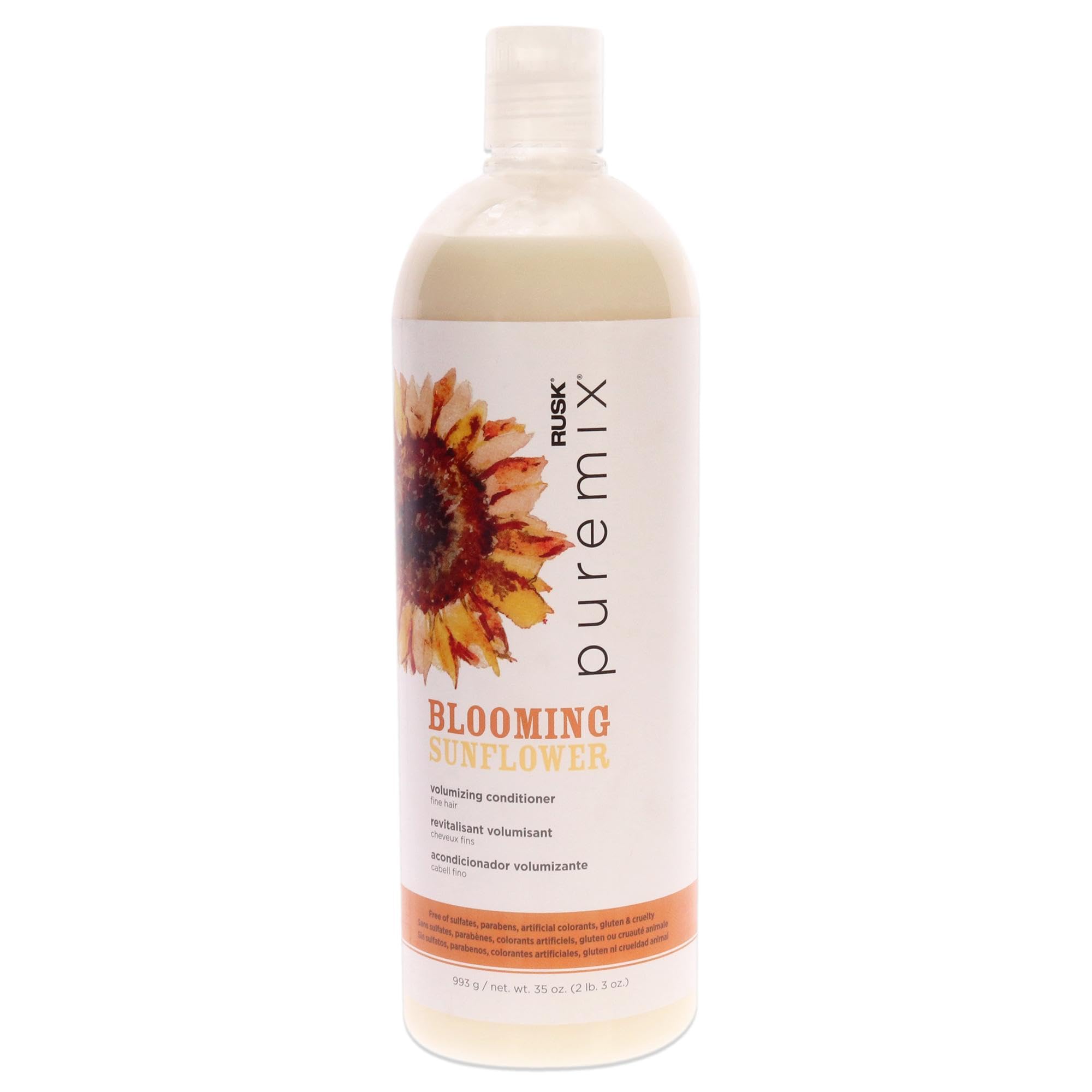 Puremix Blooming Sunflower Volumizing, Thickening for Fine Hair, Adding Lift + Body, Sulfate-Free