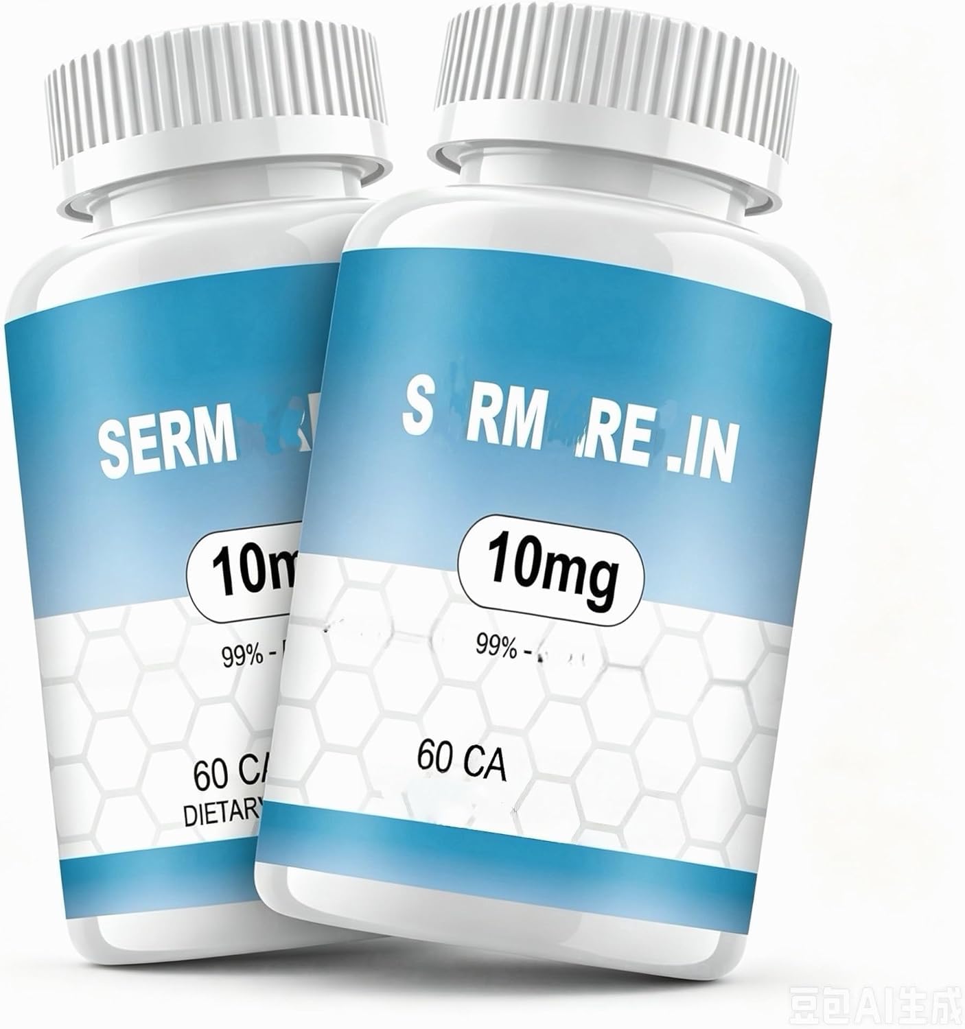 2 unidades New Sermore, 10 MG, 99 % Purity 120 ct