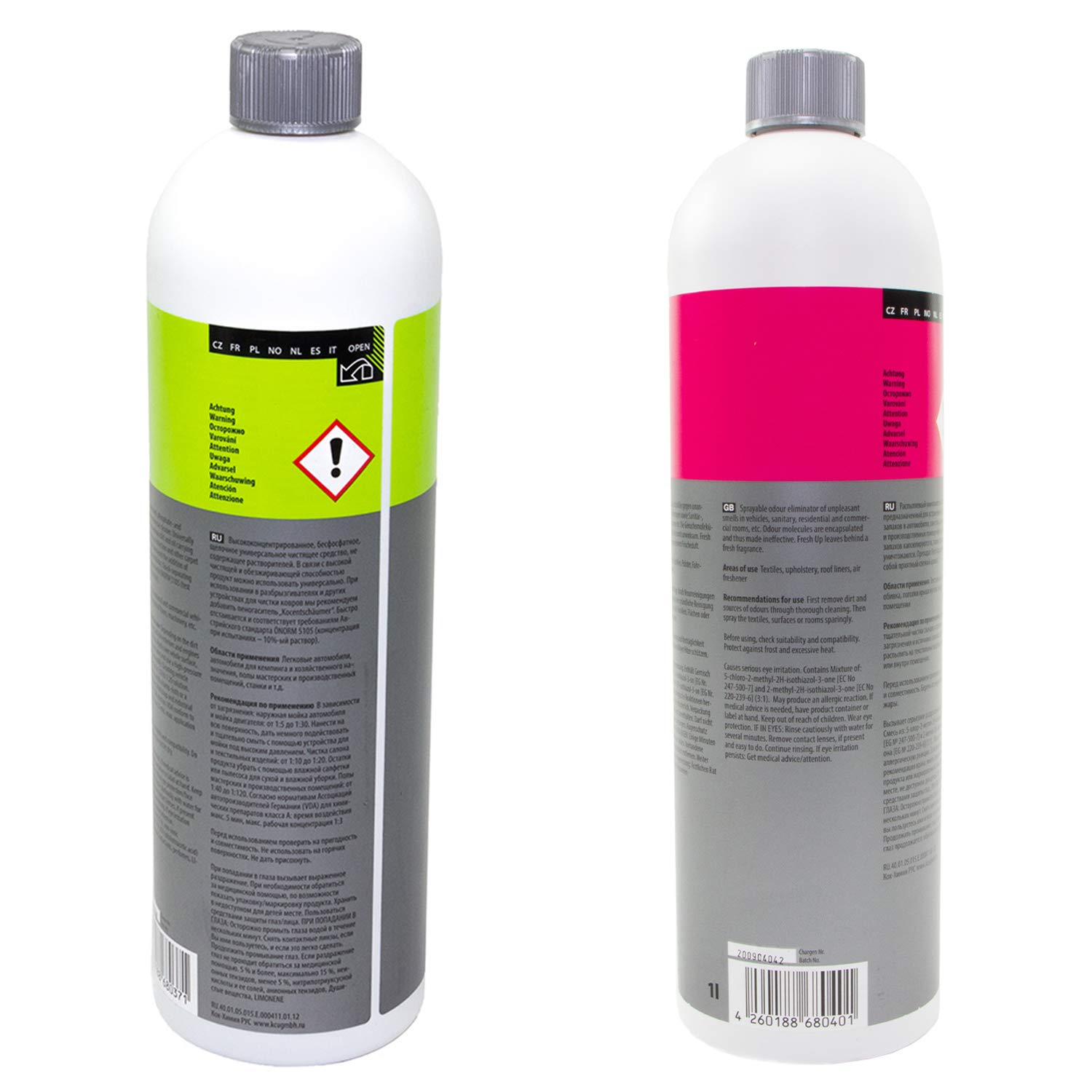 Geruchs Auto Entferner Fresh Up Fu 1 Liter + Green Star Gs Reiniger Universal 1 Liter Koch Chemie