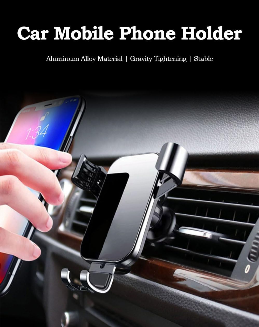 Support Téléphone Voiture Rotatif 360° - Pour Tableau De Bord C11 T03, Antidérapant, Stable Pour Longs Trajets