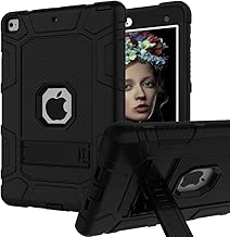 iPad 6th Generation Cases, iPad Case, iPad 9.7 Inch Case, Hybrid Shockproof Rugged Drop Protection Cover Built with Kickstand for iPad 9.7 inch A1893 / A1954 / A1822 / A1823 (Black) - coolthings.us