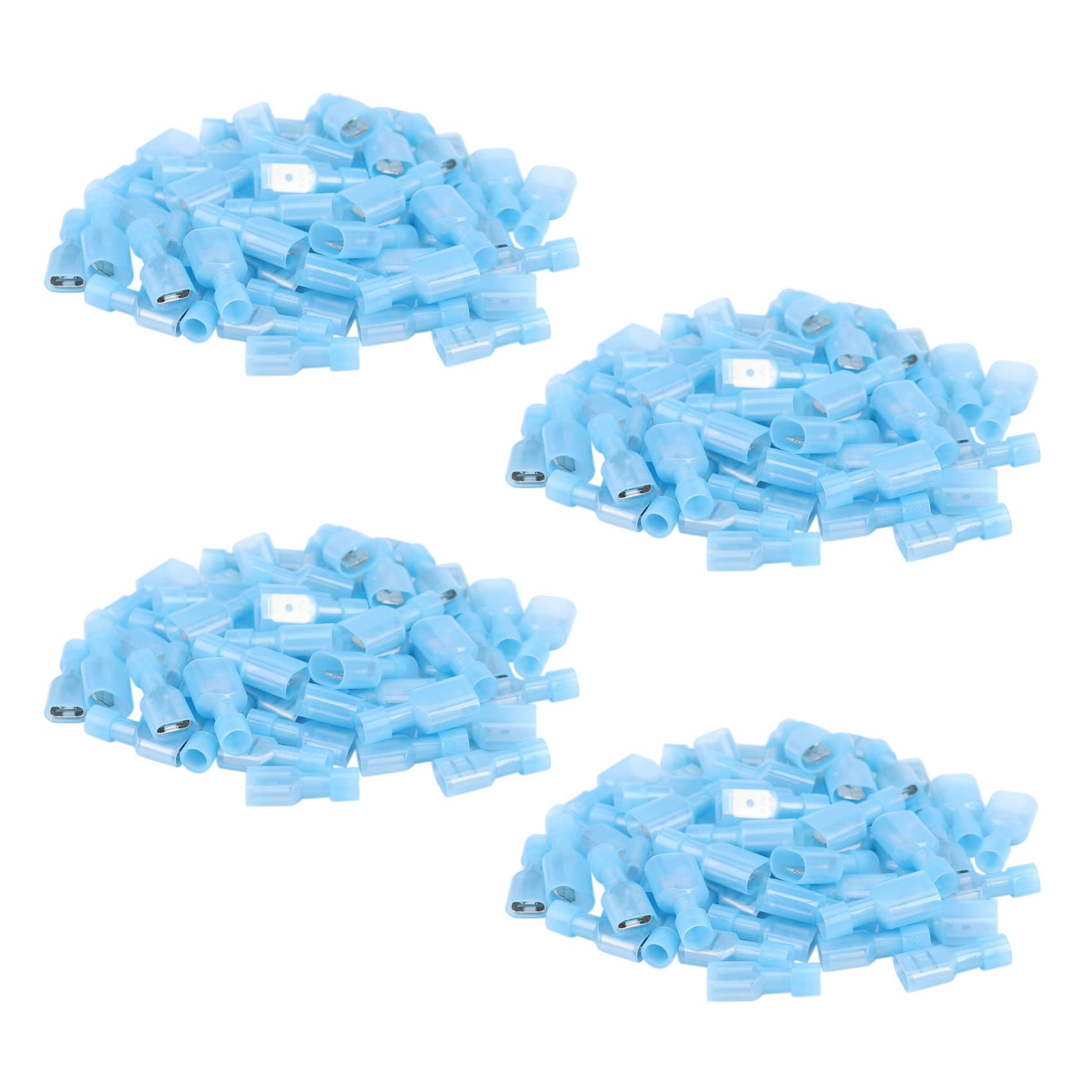 Jnchdghwa Women's Blue 200Pcs & Male Fully Insulated Wire Terminals Connector Nylon Spade Connectors
