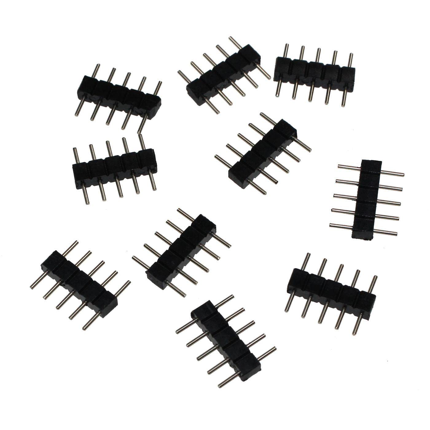 Lumonic RGBW LED Steckbrücke 5 Pin Steckverbinder 13x3mm Adapter Kupplung
