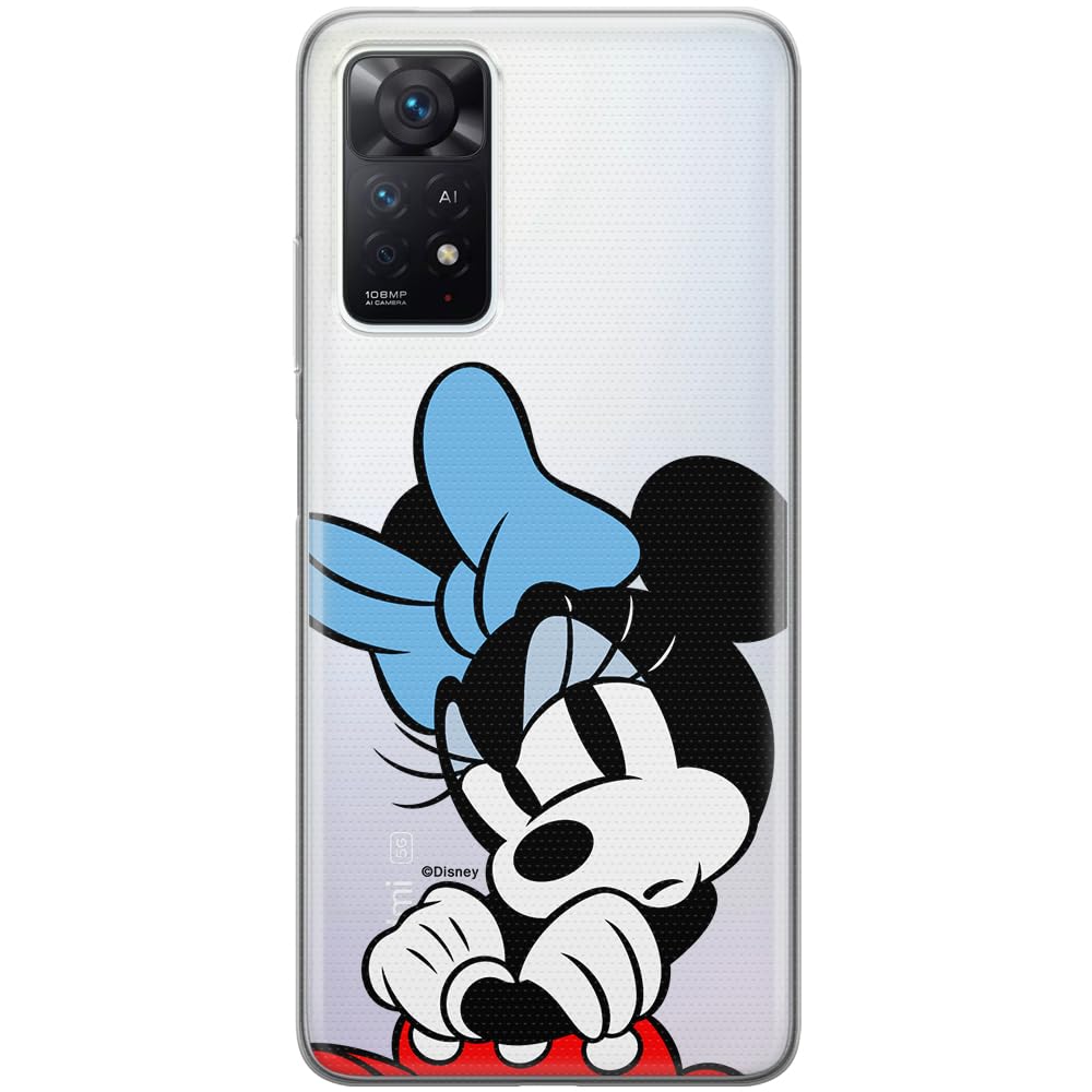 ERT GROUP mobile phone case for Xiaomi REDMI NOTE 11 PRO 5G/ 11 PRO 4G original and officially Licensed Disney pattern Minnie 077 adapted to the shape of the mobile phone, partially transparent