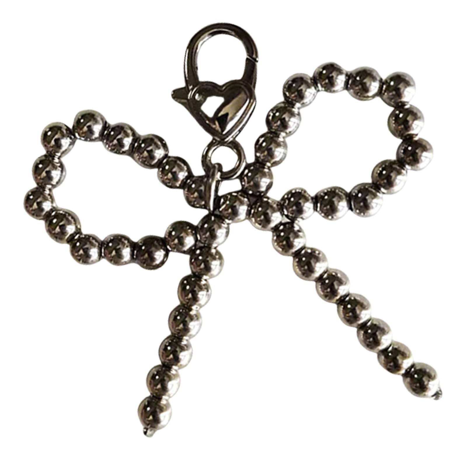 NEWFT Pearls Beaded Bowknot Shoelaces Charm Decorations Sweet Shoe Charm Pendant Fashion Shoes Accesories for Women Girls