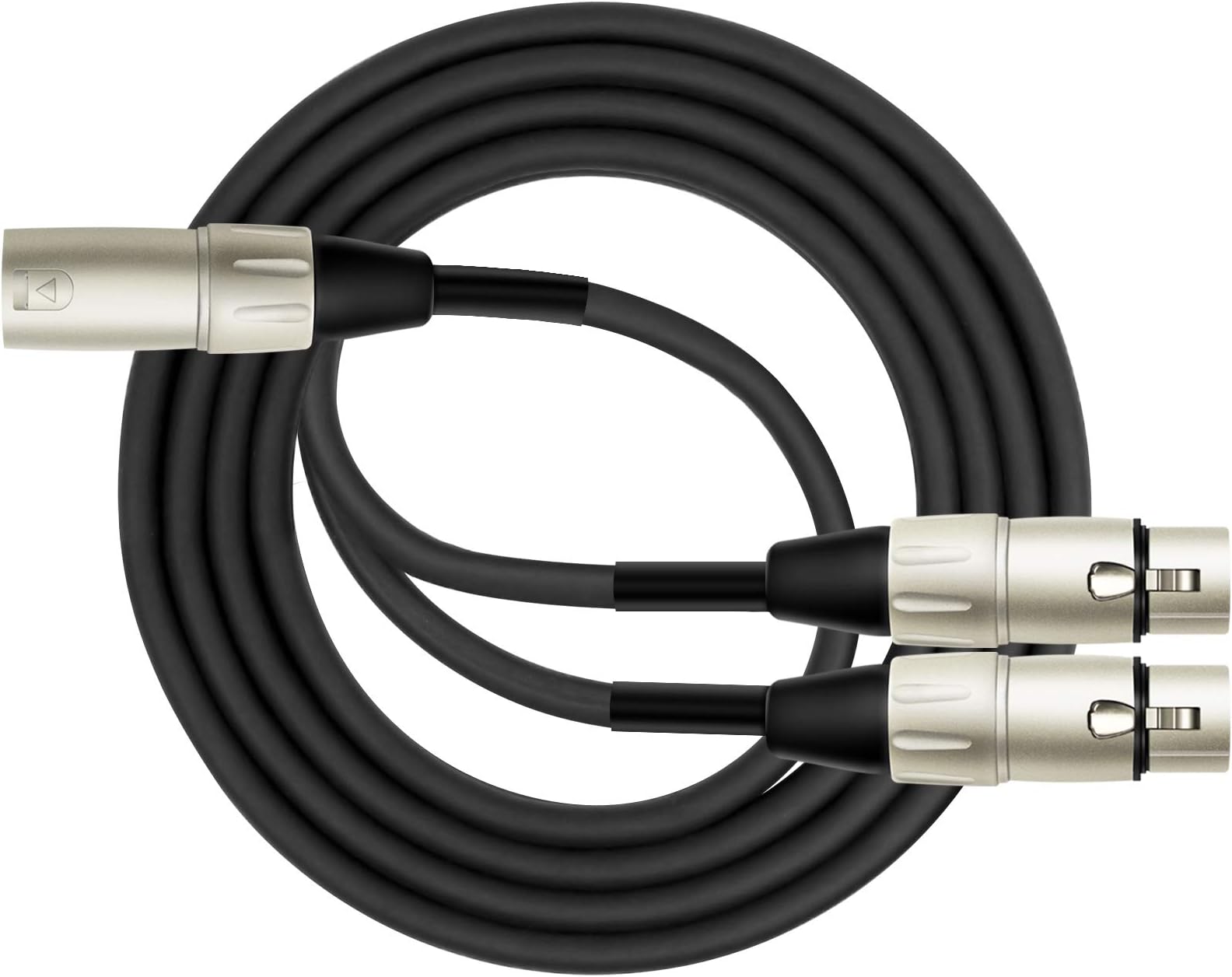 Kirlin Cable Y-301-01 - 1 Foot - XLR Male to Dual XLR Female Y-Cable