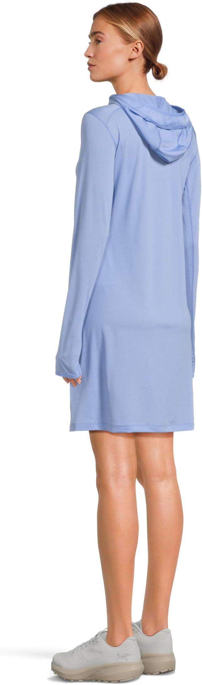 Женское платье Fjällräven Abisko Sun-hoodie Dress W, цвет: Синий — фото 2