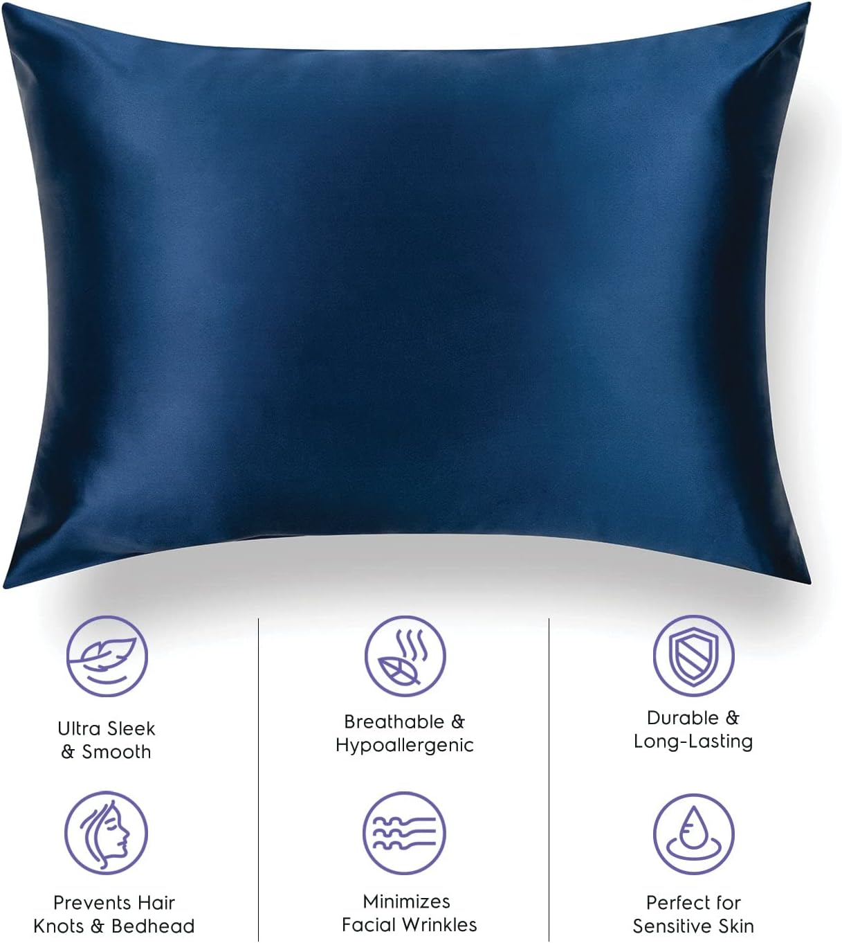 TAFTS Silk Pillowcase 22 Momme 100% Pure Mulberry Silk Pillowcase for Hair and Skin Both Sides Grade 6A Long Fiber Natural Silk Pillow Case - Image 4