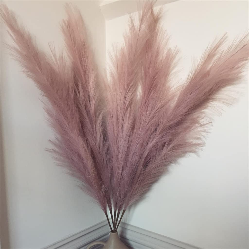 HIHELO 1 Uds 100cm Pampas Artificiales Ramo de caña Año Nuevo decoración del hogar Planta de decoración caña de Flores Artificiales