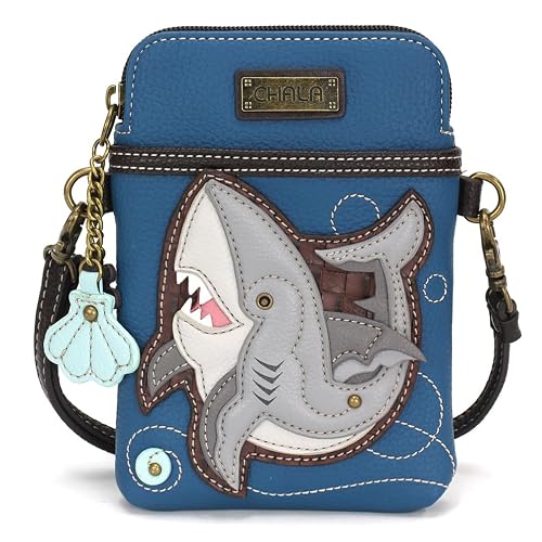 CHALA Ocean Collection Cell Phone Crossbody Purse-Women PU Leather/Canvas Multicolor