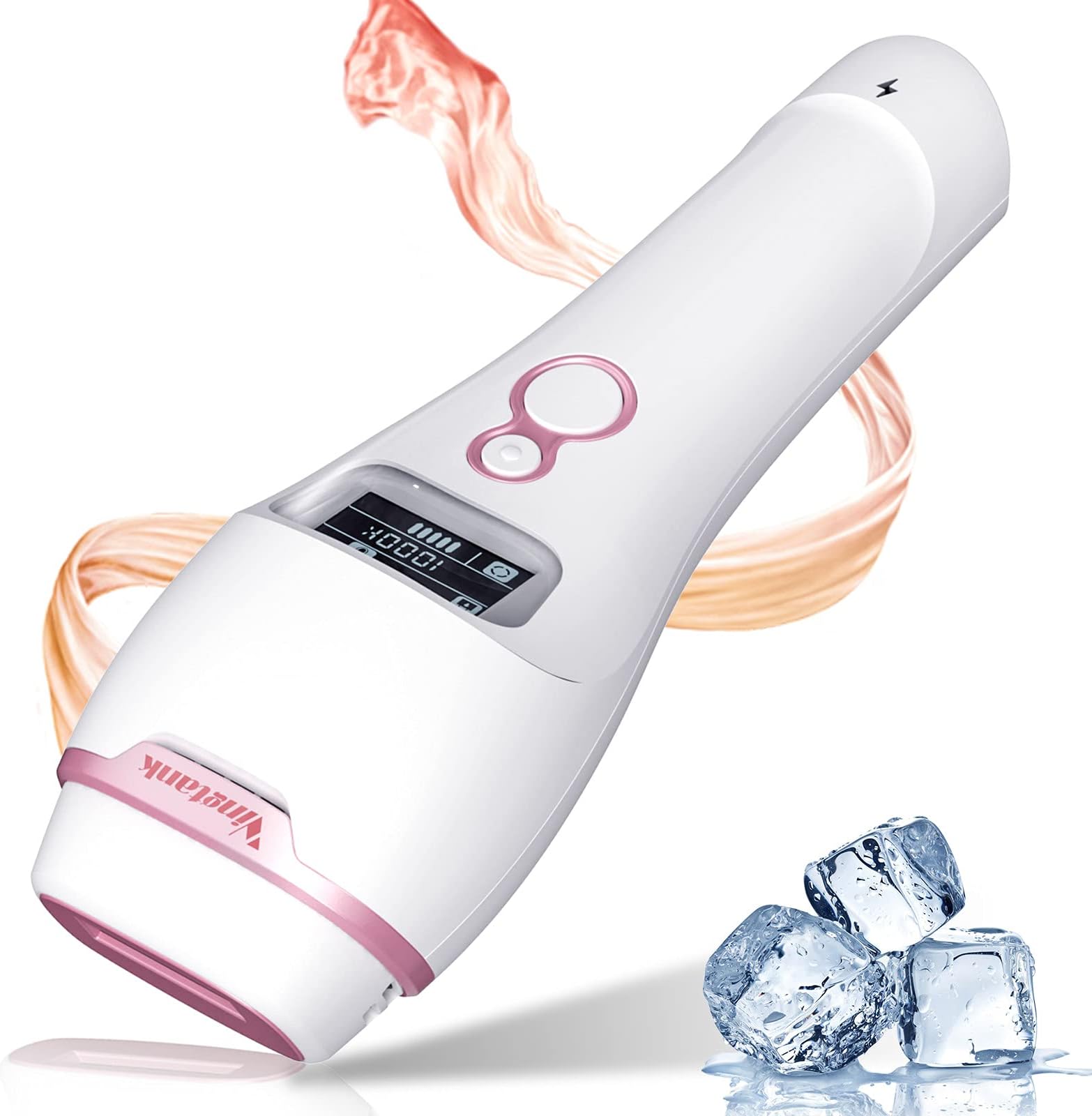 IPL Hair Removal Device with Ice Cooling, Vingtank 1000000 Flashes Permanent Hair Removal System, Painless Hair Removal Machine for Men and Women, Body, Face, Bikini Zone