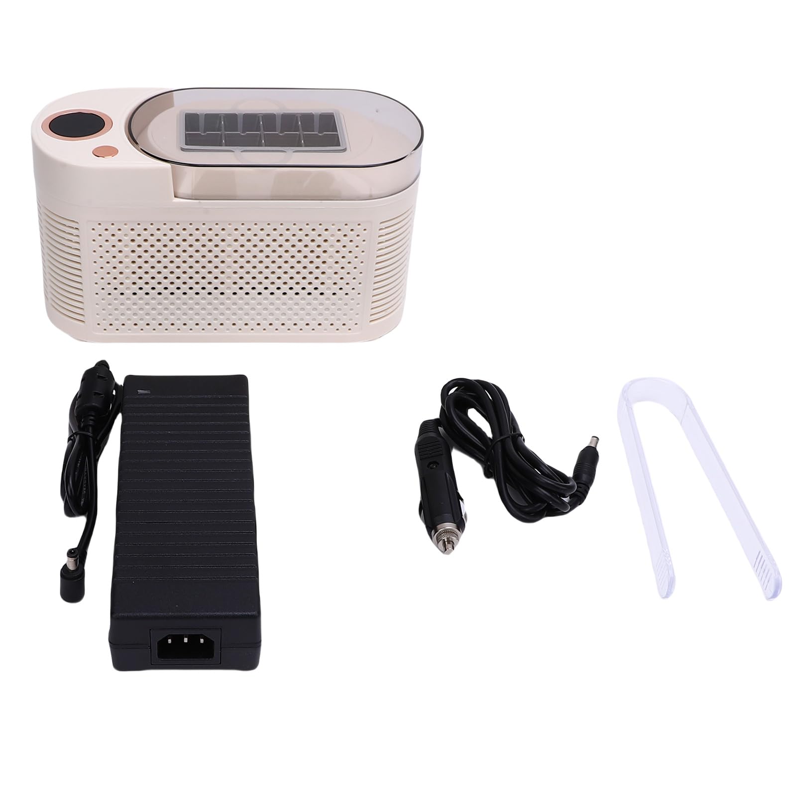 Máquina De Hielo De Encimera, Construcción Compacta ABS SUS, 120 W, 8 Cubos en 10-15 Minutos con Caja De Hielo Automática y Cesta De Deshielo Auxiliar para Dormitorio (Enchufe de la UE)