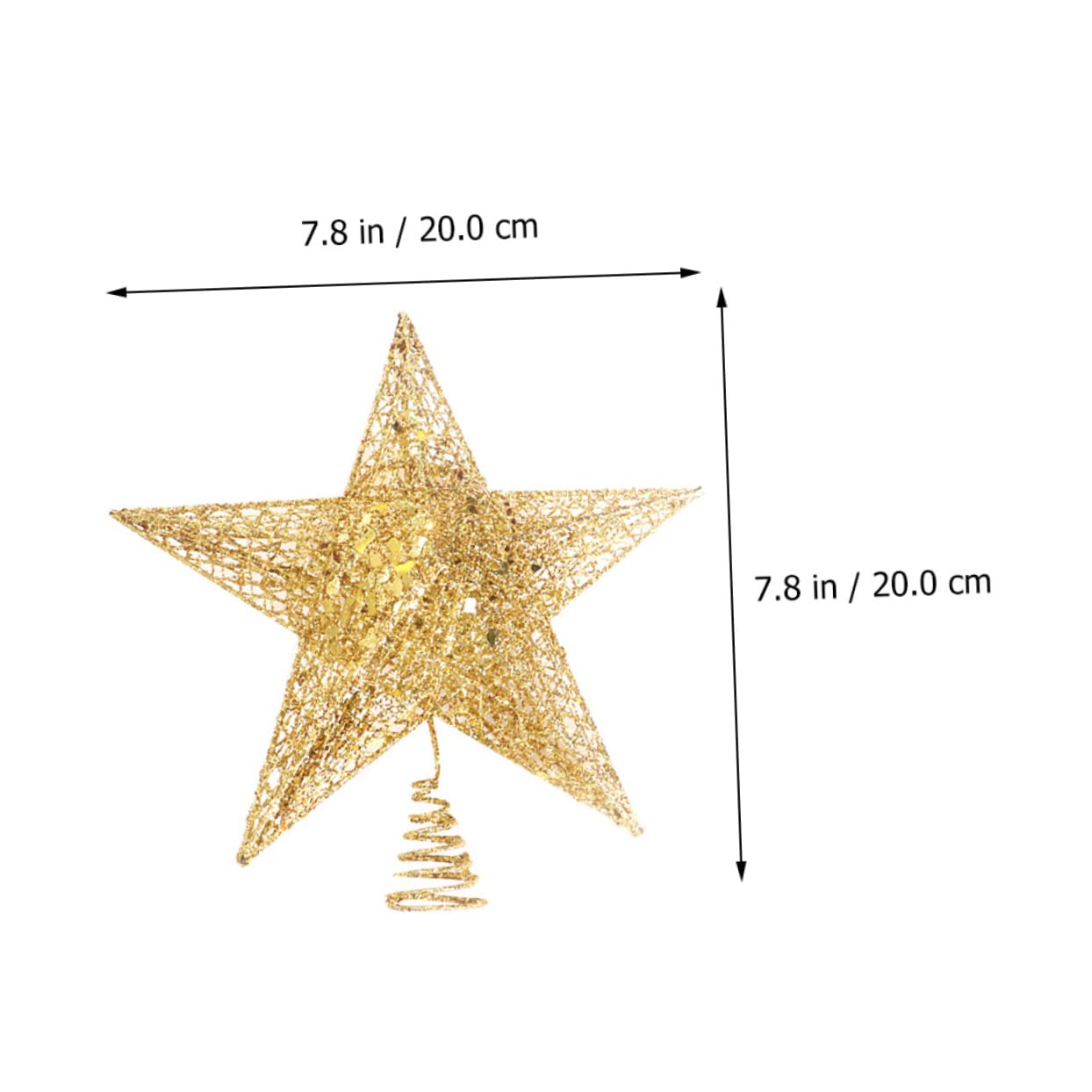 OUNONA 6stücke Weihnachtsbaumspitzen Stern Aus Eisen Glitzernde Goldene Weihnachtsbaumdeko Und Festliche Baumkrone Für Weihnachten Langlebig Und Wiederverwendbar