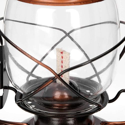 Miniatura 6 de Farol de aceite de queroseno vintage, arte de hierro, retro, de estilo tradicional, de bronce