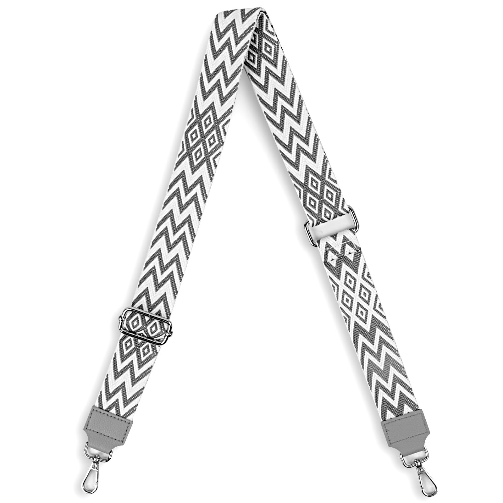 AiQInu Adjustable Shoulder Strap, Width 3.8 cm, Length 80-140 cm, Grey, Shoulder Bag, Carry Bags, Handbags, DIY Accessories