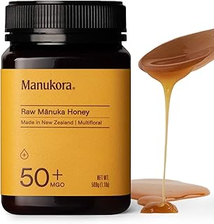 Manukora Raw Manuka Honey, MGO 50+, New Zealand Honey, Non-GMO, Traceable from Hive to Hand, Daily Wellness Support - 500g...