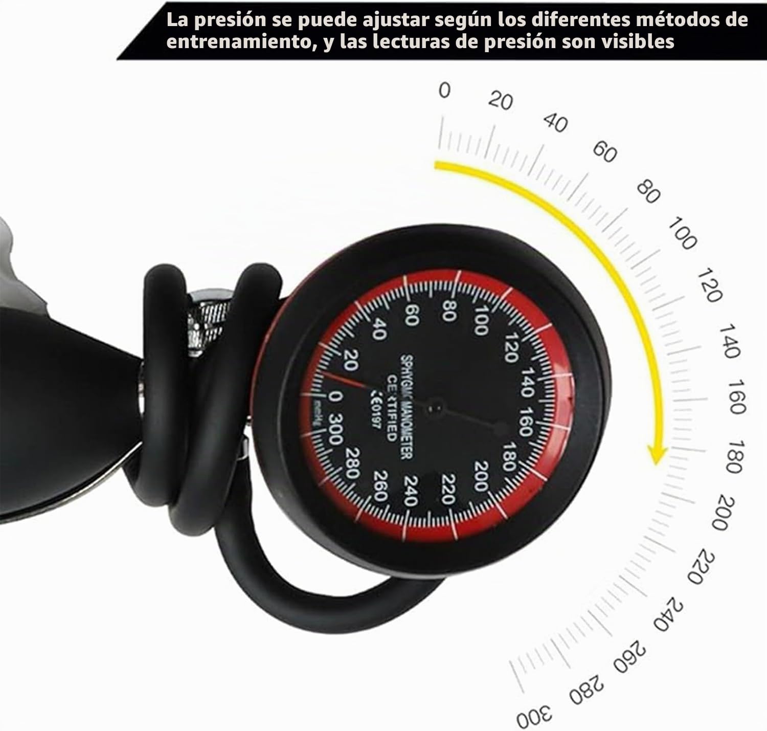 Bandas de restricción de Flujo sanguíneo, Sistema de Entrenamiento BFR | bandas de oclusión con medidor de presión, brazos de grado profesional, bandas de oclusión para hombres y mujeres